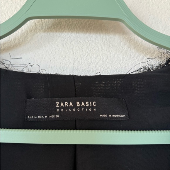 Zara Black Fringe Jacket - Picture 3 of 3